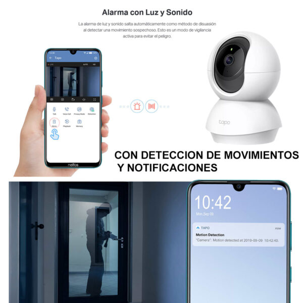 Cámara Seguridad Tp-link Tapo C200 Smart 2mp Visión Nocturna - Imagen 5