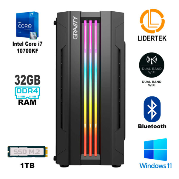 Pc Gamer Intel i7-10700kf 32gb 1tb M.2 Ssd Rtx4060 8g Ddr6 - Imagen 2