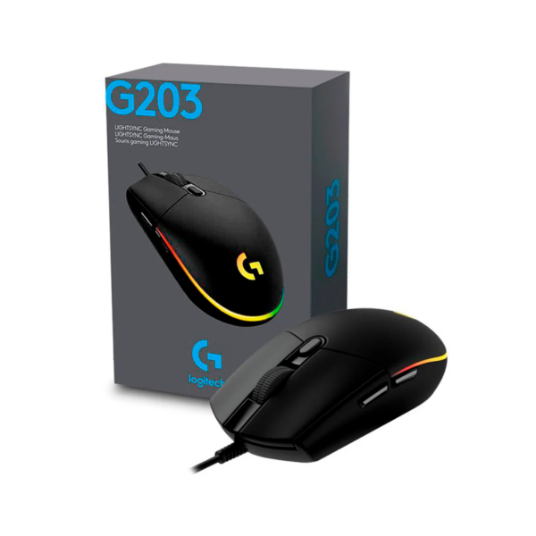 Mouse Gamer Logitech G203 USB Lightsync RGB 8000DPI - Imagen 7