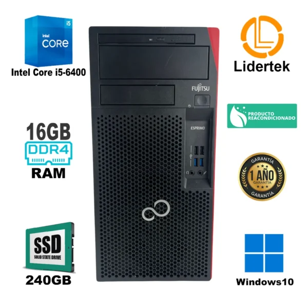 Torre Computadora Pc I5 - 16gb Ram - 240gb Ssd - Win10 Wifi - Imagen 2