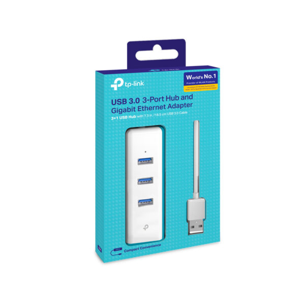 Adaptador Red Gigabit Usb 3.0 a RJ45 TP-Link UE330 + 3 Usb - Imagen 8