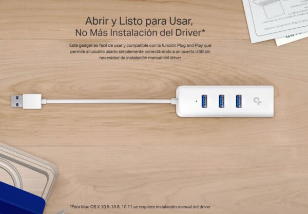 Adaptador Red Gigabit Usb 3.0 a RJ45 TP-Link UE330 + 3 Usb - Imagen 6