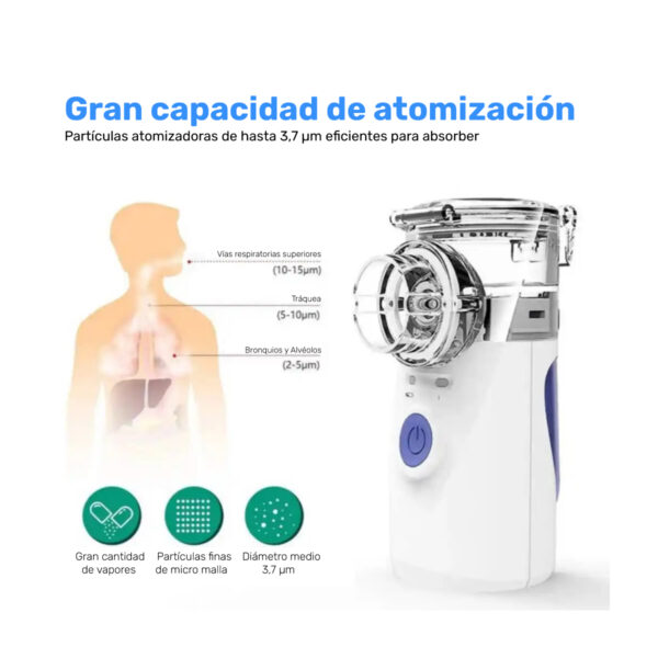 Nebulizador Portatil Para Niños o Adulto Muy Practico - Imagen 3