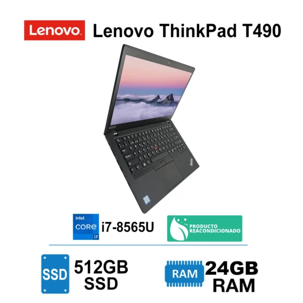 Laptop Notebook Lenovo Thinkpad Core i7-8565u 24gb Ram 512gb - Imagen 2