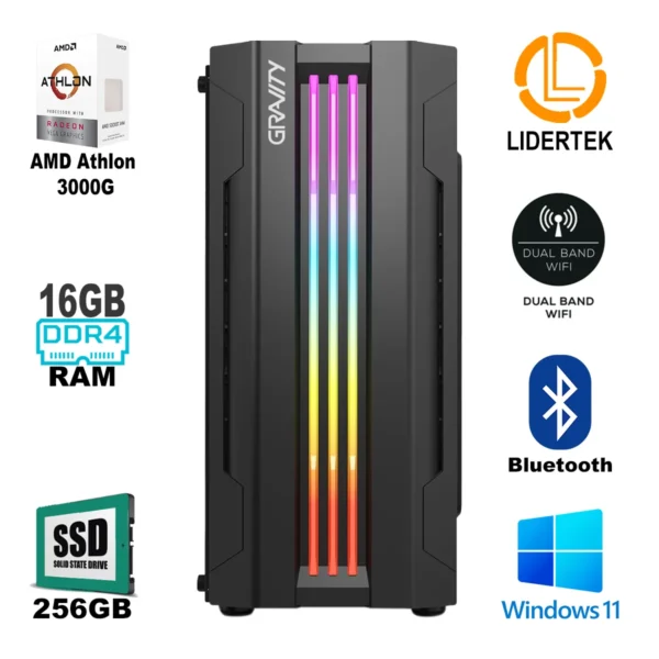 Pc Computadora Torre Gamer Amd Nueva 16gb Ram Ssd 256gb Wifi - Imagen 2