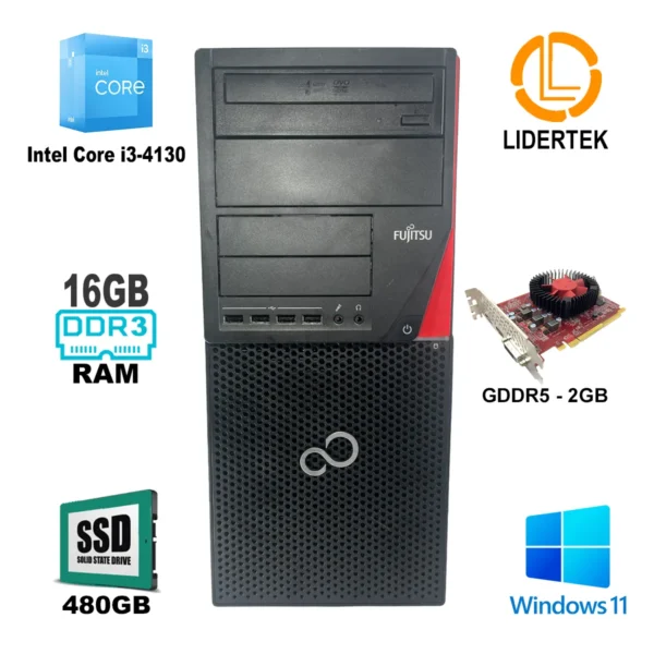 Pc Computadora Torre Gamer Completa i3 Ssd 480gb Ram 16gb - Imagen 2