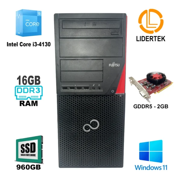 Pc Computadora Torre Gamer Completa i3 Ssd 960gb Ram 16gb - Imagen 2