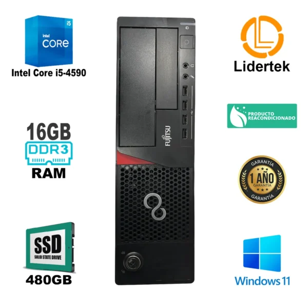 Pc Computadora Escritorio I5-4590 16gb Ram Ssd 480gb Win11 - Imagen 2