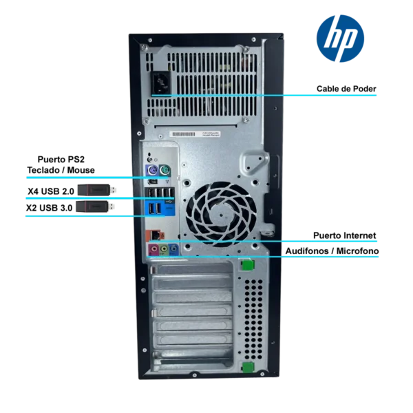 Pc Computadora Servidor Hp Z420 Xeon E5-1620 64gb 256gb Ssd - Imagen 5