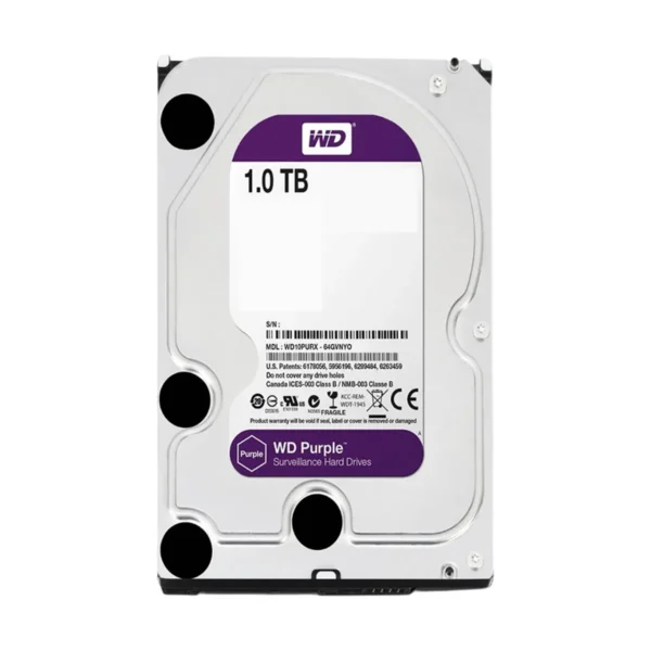 Disco Wd 1tb Purpura Para Video Vigilancia 24/7 365 días