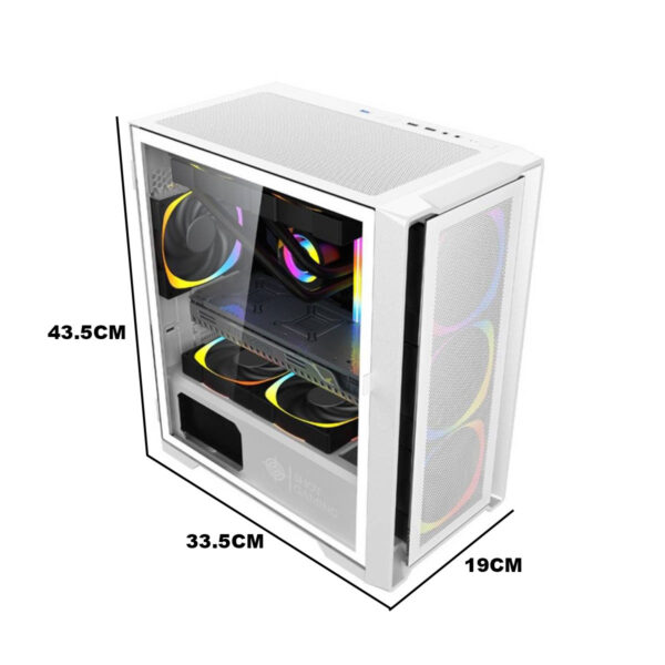 Gabinete Blanco Para Torre Pc Gamer ShotGaming SUP-8505 Aero - Imagen 4