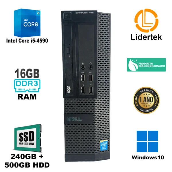 Torre Pc Escritorio Core i5 16gb Ram - Ssd 240gb + Hdd 500gb - Imagen 2