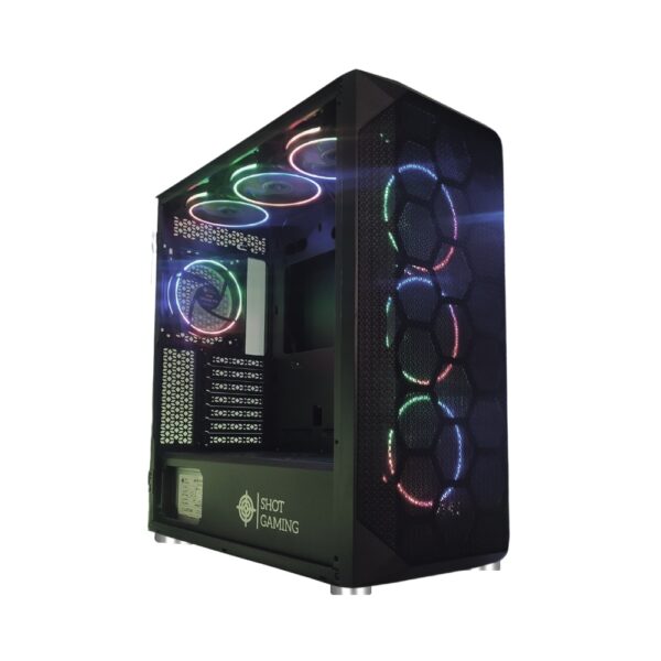 Gabinete Gamer Shot Gaming Pro Series 230B Cristal Templado