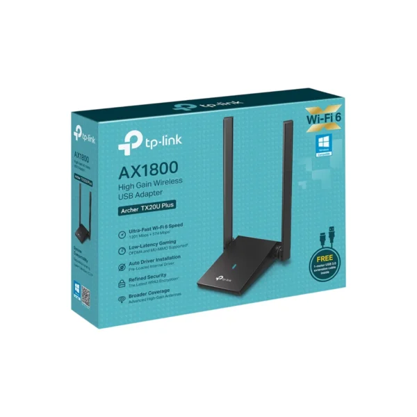 Antena Usb Wifi 6 Tp-link Tx20u Doble Banda 1800 Mbps - Imagen 10