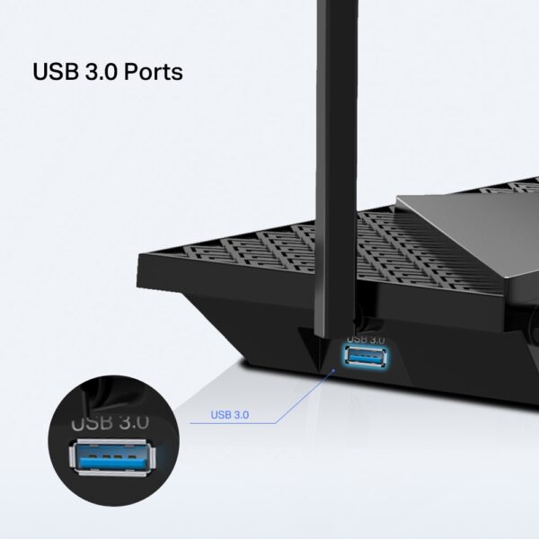 Router Wifi 6 Tp-link Ax72 Pro 5400 Mbps Gigabit Dual Band - Imagen 2