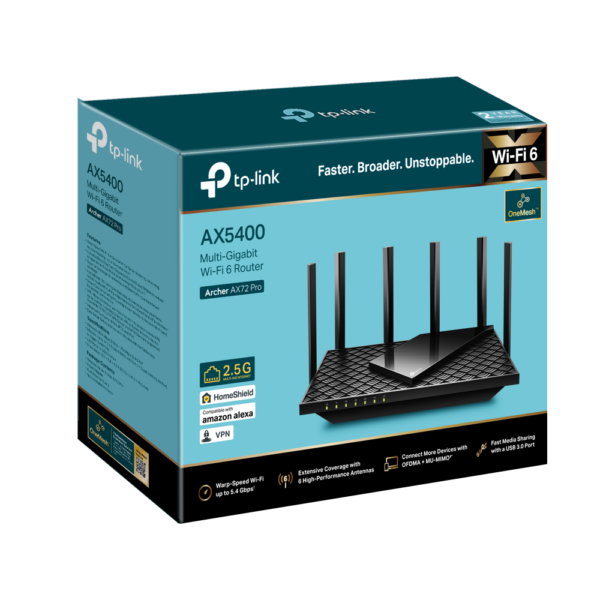 Router Wifi 6 Tp-link Ax72 Pro 5400 Mbps Gigabit Dual Band - Imagen 10