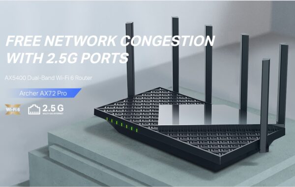 Router Wifi 6 Tp-link Ax72 Pro 5400 Mbps Gigabit Dual Band - Imagen 6