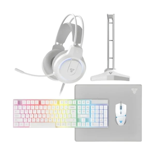 Combo Gamer Fantech P51 5 en 1 White Space Teclado Mouse RGB