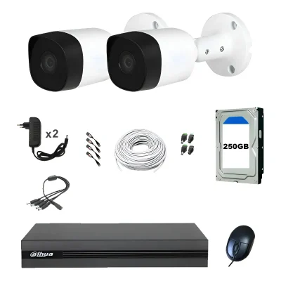 Kit Camaras Seguridad Exterior Full Hd Completo Dvr y Disco