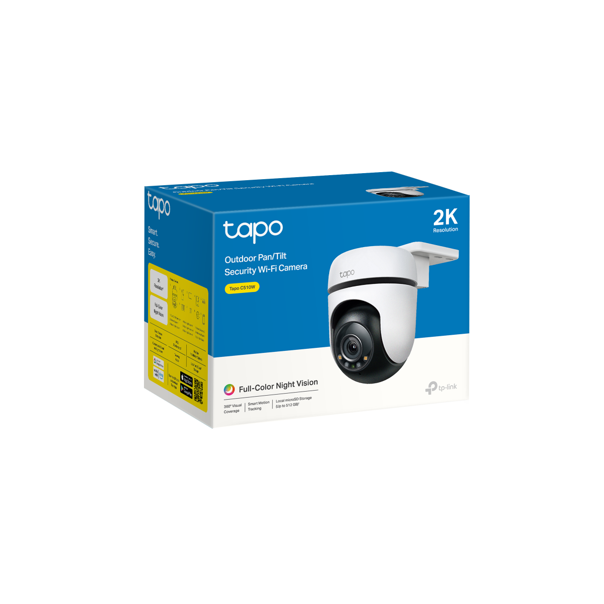 Kit x2 Cámaras Seguridad Exterior 2k 3mp Tapo C510 Grio 360