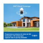 Kit x2 Cámaras Seguridad Exterior 2k 3mp Tapo C510 Grio 360