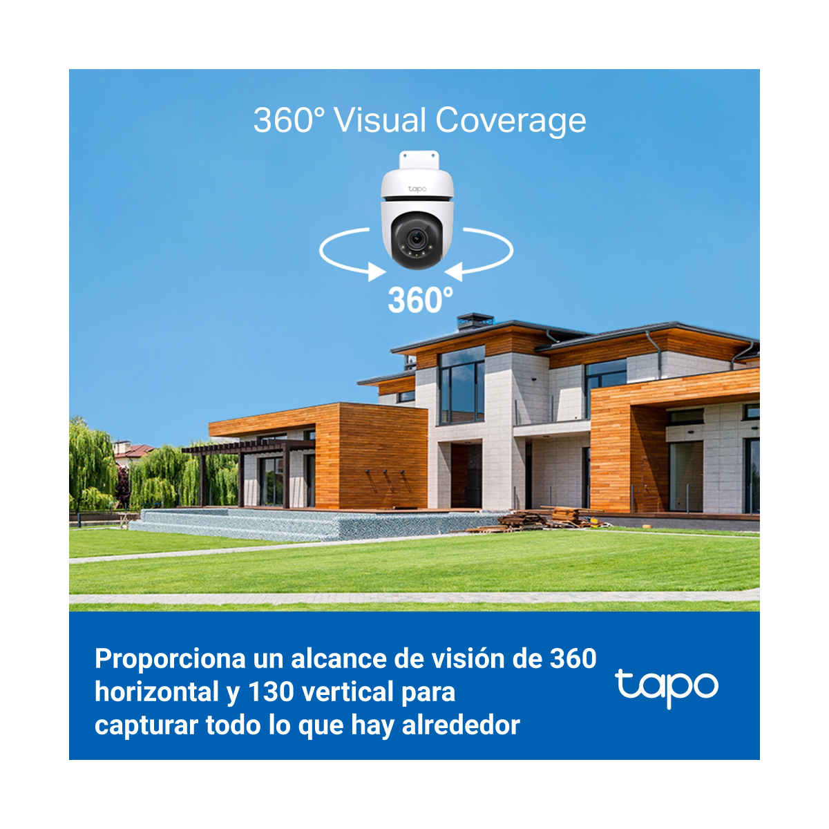 Kit x2 Cámaras Seguridad Exterior 2k 3mp Tapo C510 Grio 360