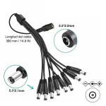 Split Fuente Divisor De Corriente 1 A 8Ch Cctv 12v